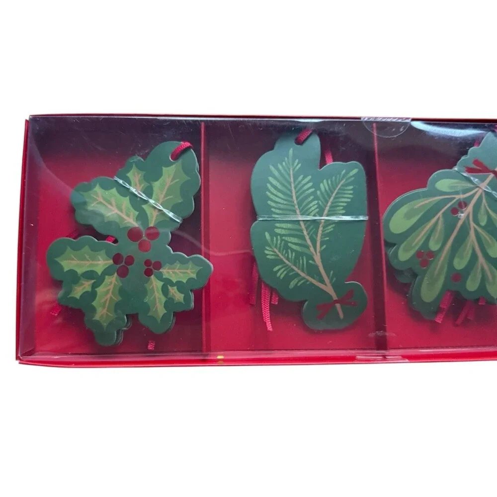 Lady Jayne Die Cut Christmas Gift Tags 4 Designs 16 Count Green 3x4
